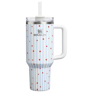 Stanley 40 oz Stainless Steel H2.0 FlowState Quencher Tumbler Blue Starry Stripe